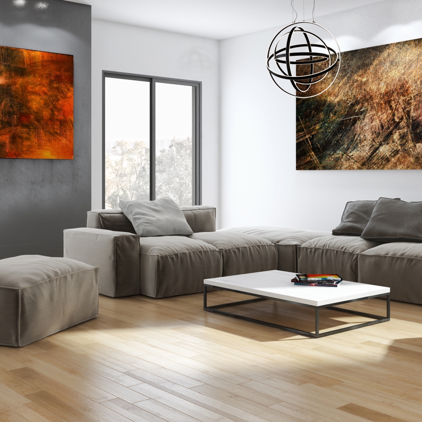 Lampadario LED a cavo COPERNICUS LED/260W/230V nero