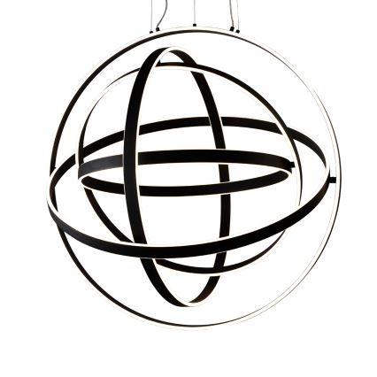 Lampadario LED a cavo COPERNICUS LED/260W/230V nero