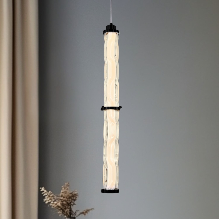 Lampadario LED a cavo CORTE LED/18W/230V nero