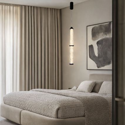 Lampadario LED a cavo CORTE LED/18W/230V nero
