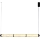 Lampadario LED a cavo CORTE LED/25W/230V nero