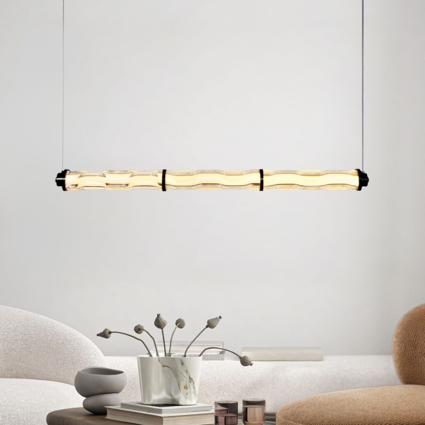 Lampadario LED a cavo CORTE LED/25W/230V nero