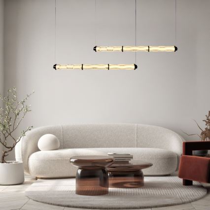 Lampadario LED a cavo CORTE LED/25W/230V nero