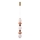 Lampadario LED a cavo FLORES LED/20W/230V dorato/arancione/marrone