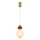 Lampadario LED a cavo FLORES LED/7W/230V oro/marrone