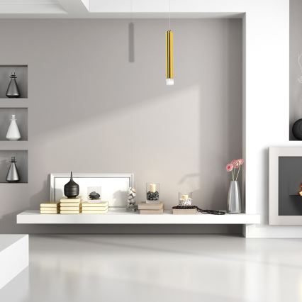 Lampadario LED a cavo GOLDIE LED/5W/230V dorato