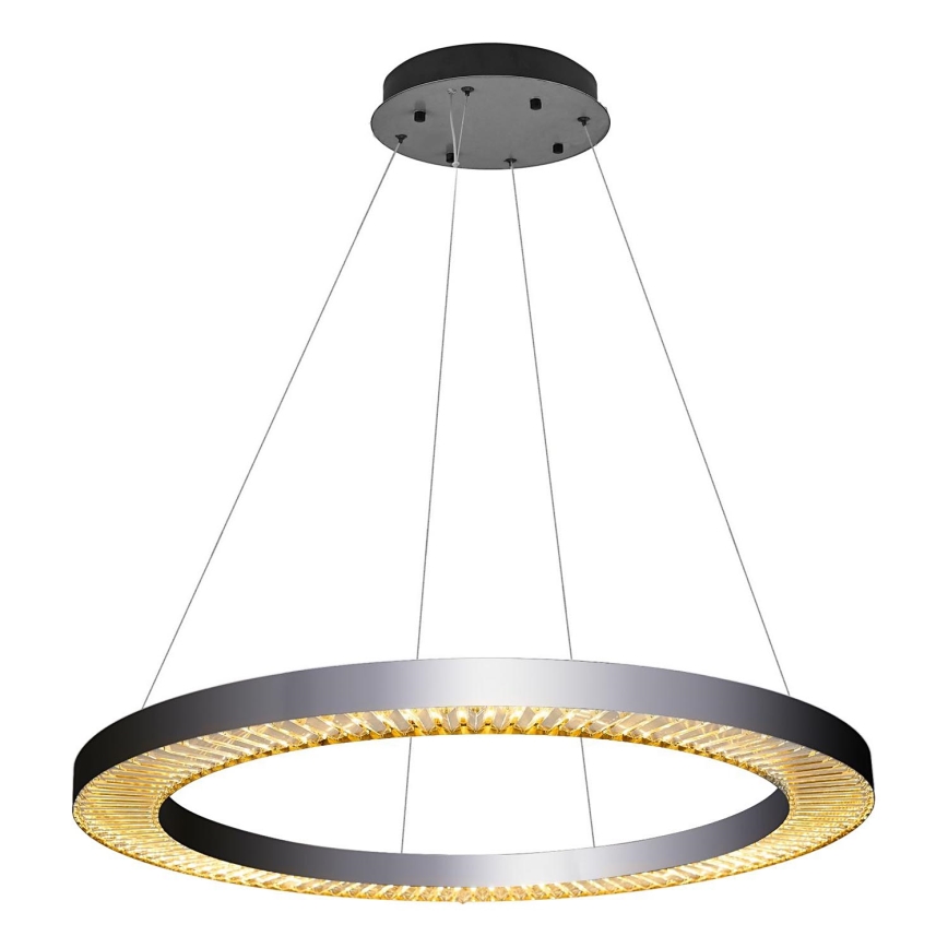 Lampadario LED a cavo JESI LED/90W/230V 3000K Ø 100 cm argento