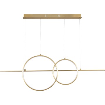 Lampadario LED a cavo LAURA LED/42W/230V dorato