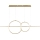 Lampadario LED a cavo LAURA LED/42W/230V dorato