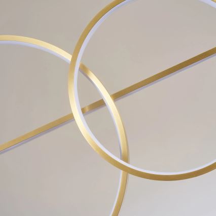 Lampadario LED a cavo LAURA LED/42W/230V dorato
