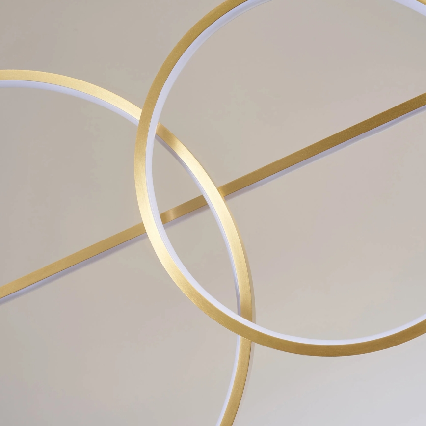 Lampadario LED a cavo LAURA LED/42W/230V dorato