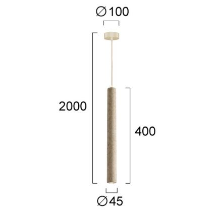 Lampadario LED a cavo LEONARD LED/7W/230V beige