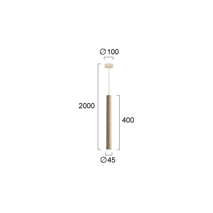 Lampadario LED a cavo LEONARD LED/7W/230V beige