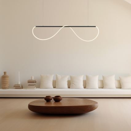 Lampadario LED a cavo MELECA LED/36W/230V 3000/4000/6000K 160 cm nero