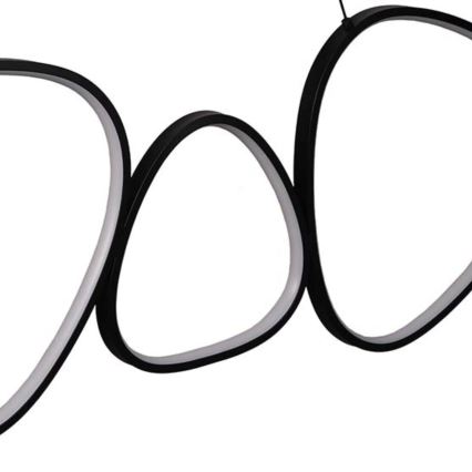 Lampadario LED a cavo PETRA LED/48W/230V 4000K nero