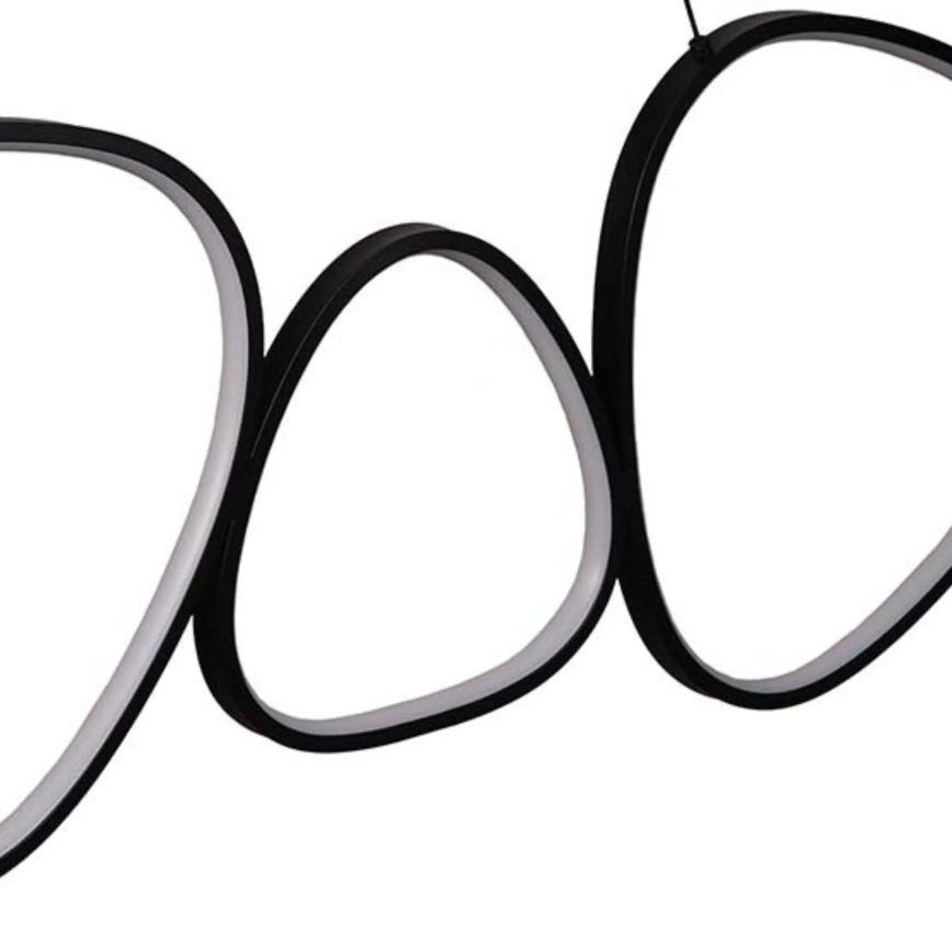 Lampadario LED a cavo PETRA LED/48W/230V 4000K nero