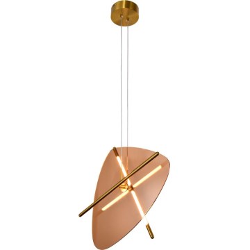 Lampadario LED a cavo RELAX LED/15W/230V oro/marrone fumé