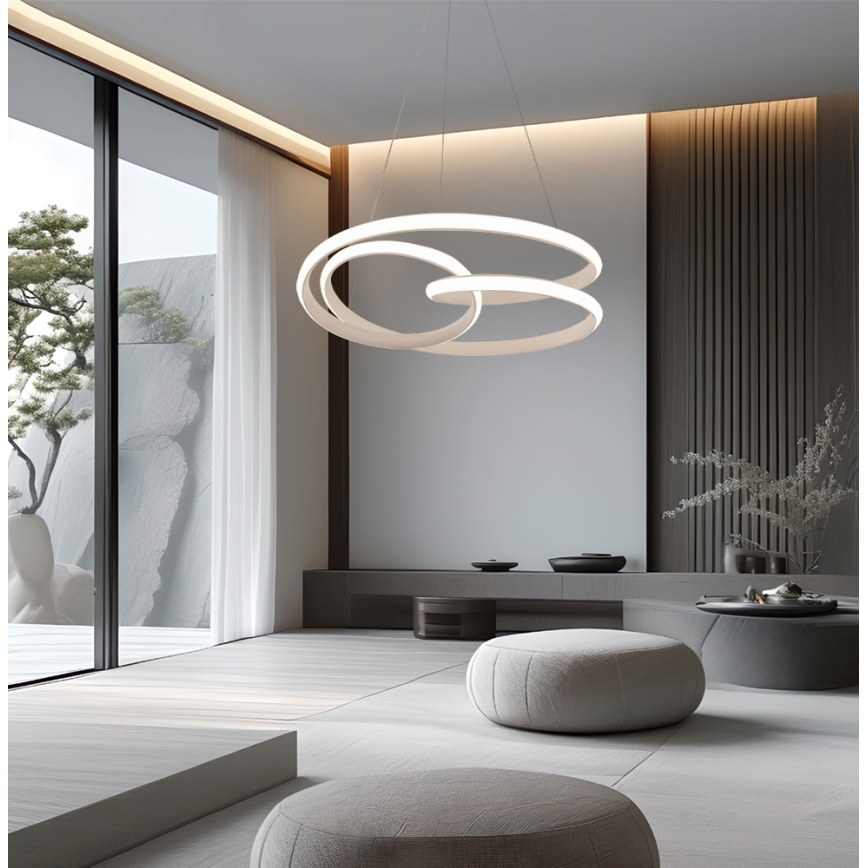Lampadario LED a cavo RIBBON LED/42W/230V beige