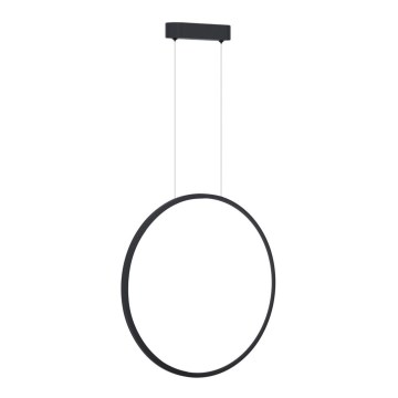 Lampadario LED a cavo SATURNO LED/28W/230V diam. 50 cm IP44 antracite