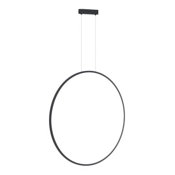 Lampadario LED a cavo SATURNO LED/46W/230V diam. 80 cm IP44 antracite