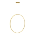 Lampadario LED a cavo SATURNO LED/46W/230V diam. 80 cm IP44 oro