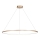 Lampadario LED a cavo SATURNO LED/65W/230V diam. 120 cm IP44 oro