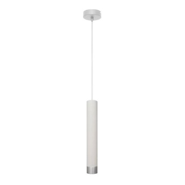 Lampadario LED a cavo TUBA 1xGU10/4,8W/230V bianco/cromo lucido
