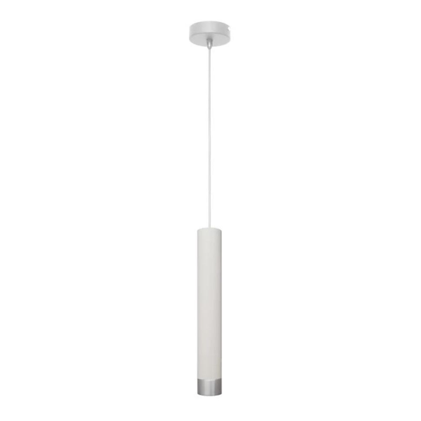Lampadario LED a cavo TUBA 1xGU10/4,8W/230V bianco/cromo lucido