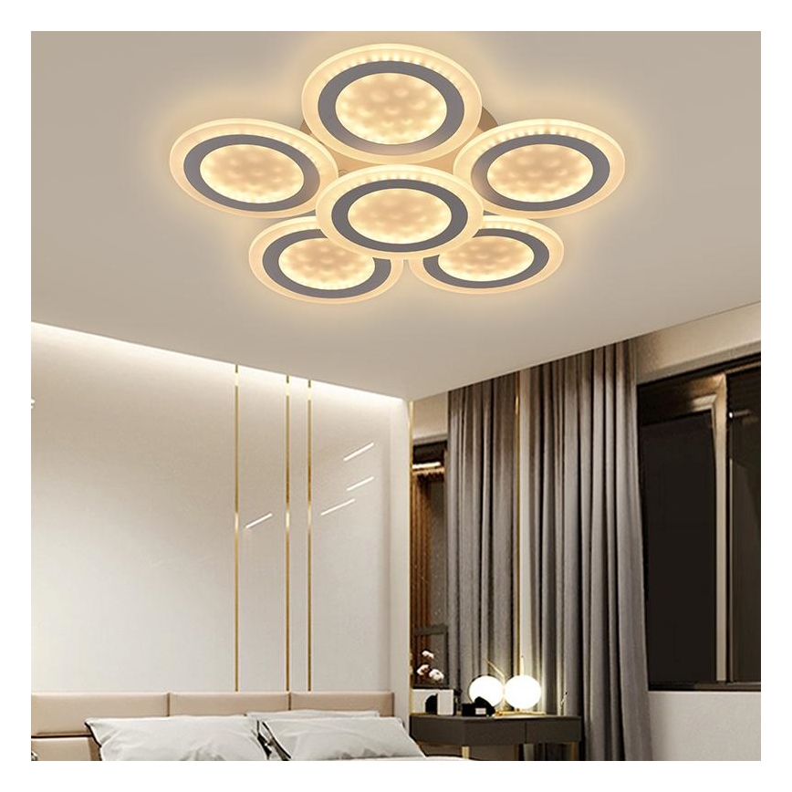 Lampadario LED a plafone dimmerabile LED/125W/230V 3000-6500K + telecomando