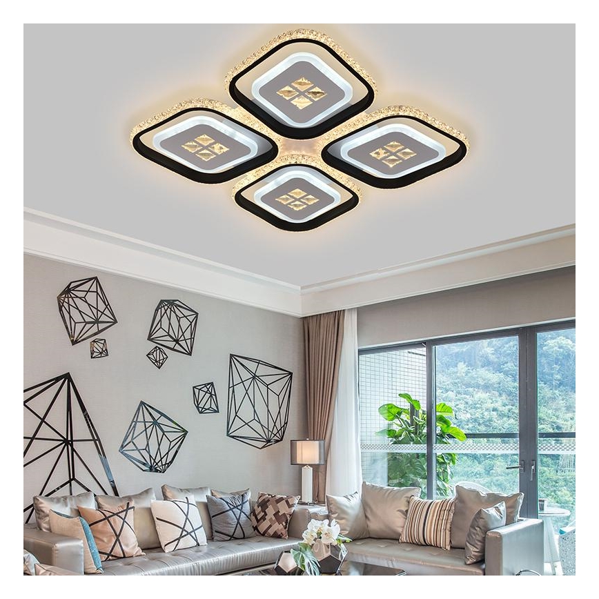 Lampadario LED a plafone dimmerabile LED/130W/230V 3000-6500K + telecomando
