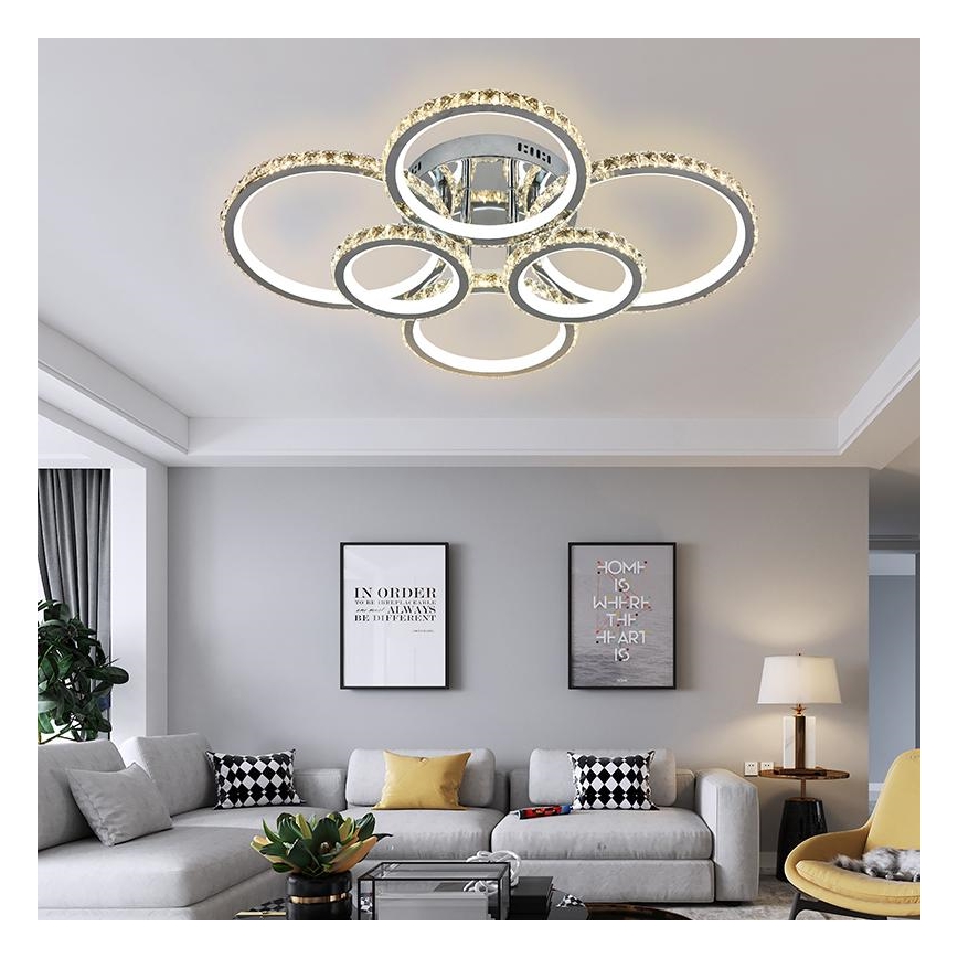 Lampadario LED a plafone dimmerabile LED/205W/230V 3000-6500K + telecomando
