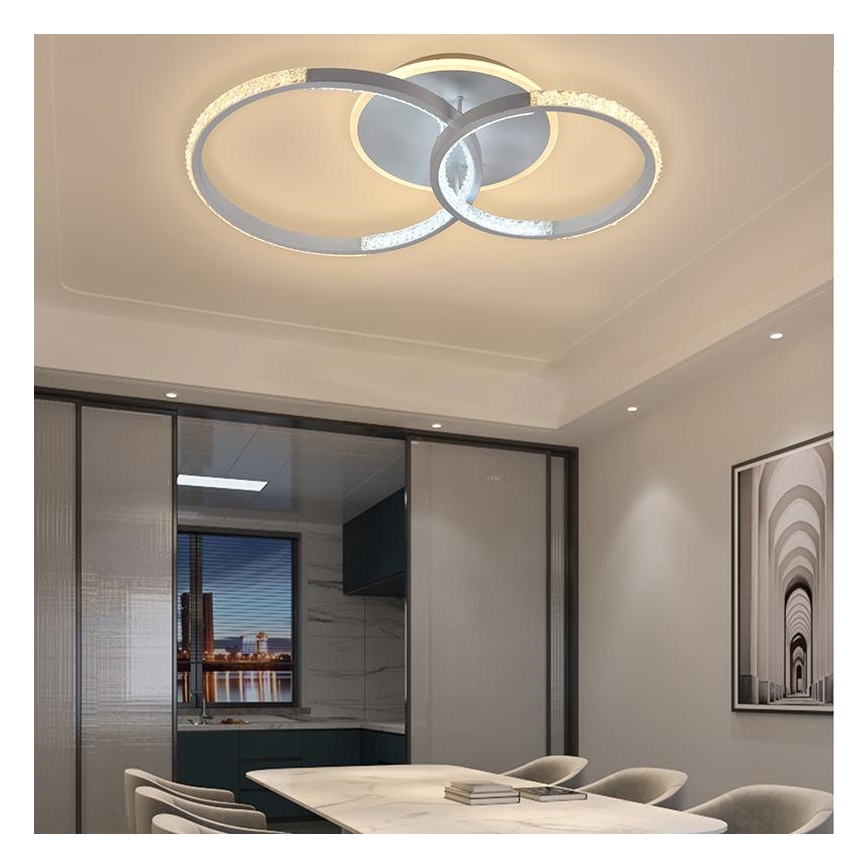 Lampadario LED a plafone dimmerabile LED/55W/230V 3000-6500K + telecomando