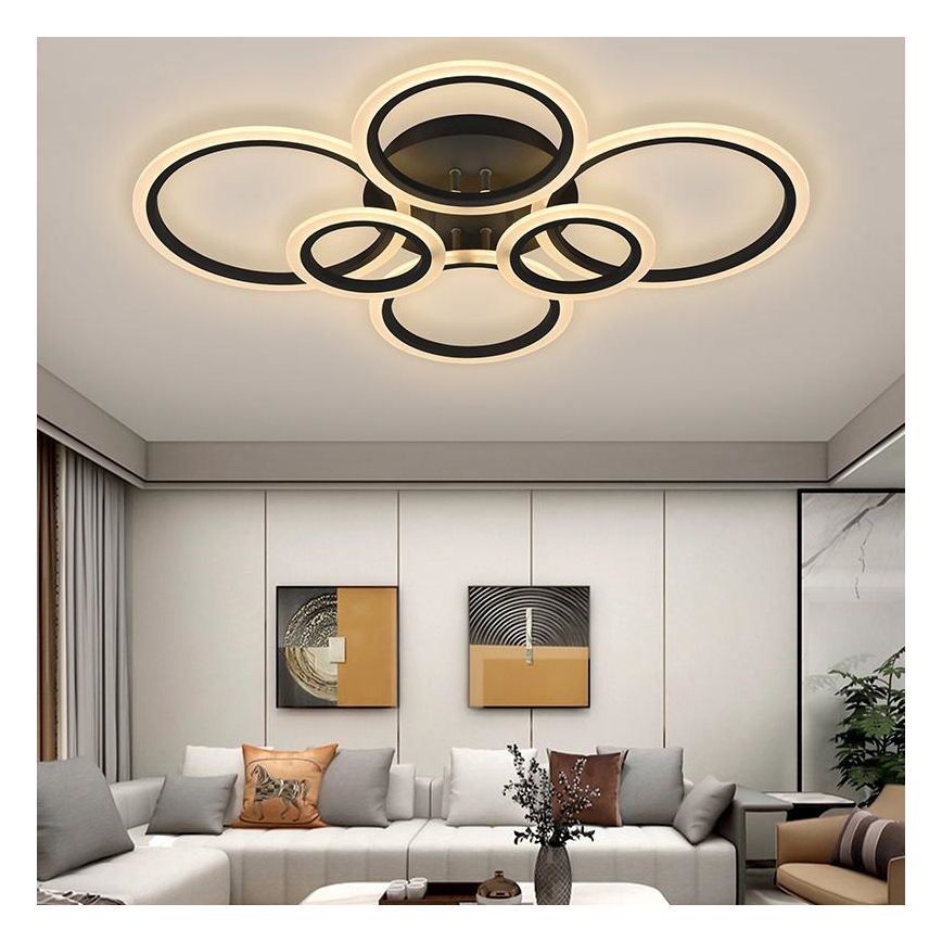 Lampadario LED a plafone dimmerabile LED/85W/230V 3000-6500K + telecomando