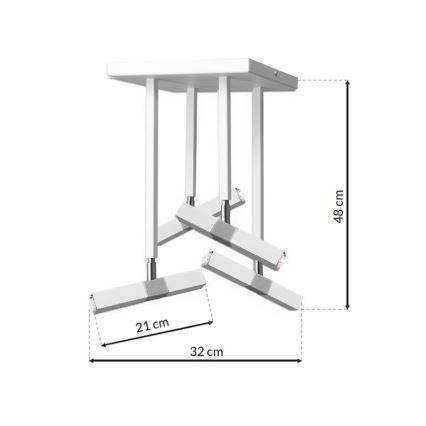 Lampadario LED a sospensione CASTRO 4xG9/7W/230V