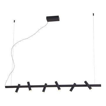Lampadario LED a sospensione CLIO LED/29W/230V nero