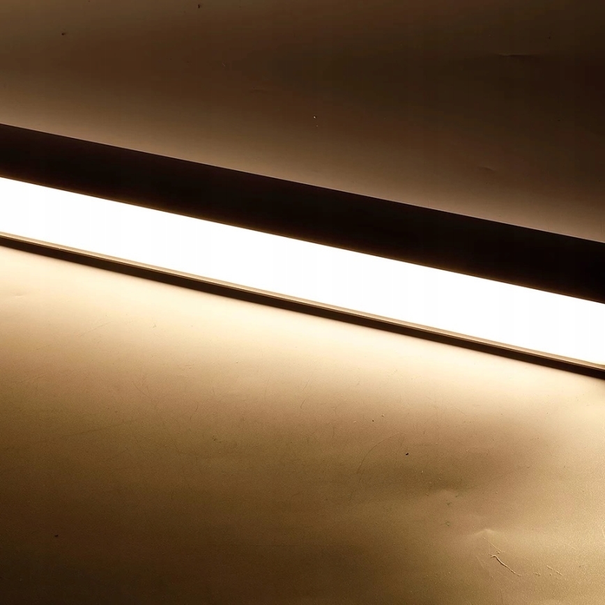 Lampadario LED a sospensione con cavo / a plafone LED/44W/230V 4000K 120 cm nero