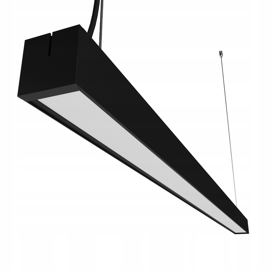 Lampadario LED a sospensione con cavo / a plafone LED/44W/230V 4000K 120 cm nero