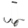 Lampadario LED a sospensione con cavo AREZIA LED/42W/230V, nero