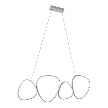 Lampadario LED a sospensione con cavo HELIX LED/50W/230V argento