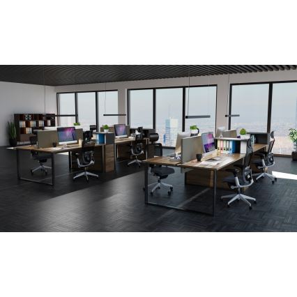 Lampadario LED a sospensione con cavo LED/44W/230V 4000K 120 cm nero