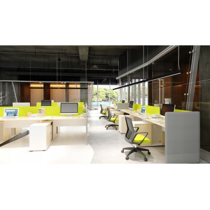 Lampadario LED a sospensione con cavo LED/44W/230V 4000K 120 cm nero