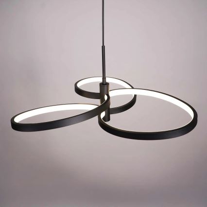 Lampadario LED a sospensione con cavo RIBBON LED/25W/230V 4000K nero