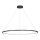 Lampadario LED a sospensione con cavo SATURNO LED/65W/230V Ø 120 cm IP44 nero