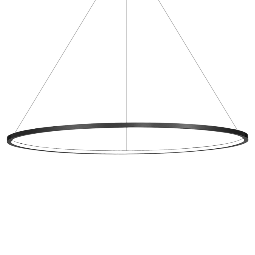 Lampadario LED a sospensione con cavo SATURNO LED/65W/230V Ø 120 cm IP44 nero