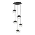 Lampadario LED a sospensione con cavo ZIREA LED/30W/230V nero