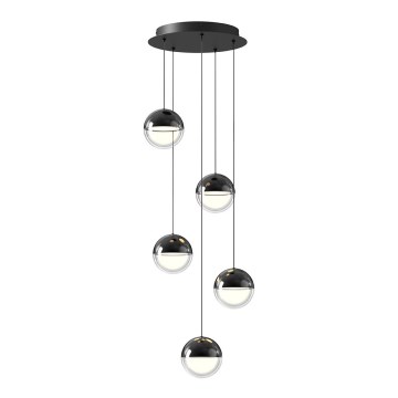 Lampadario LED a sospensione con cavo ZIREA LED/30W/230V nero