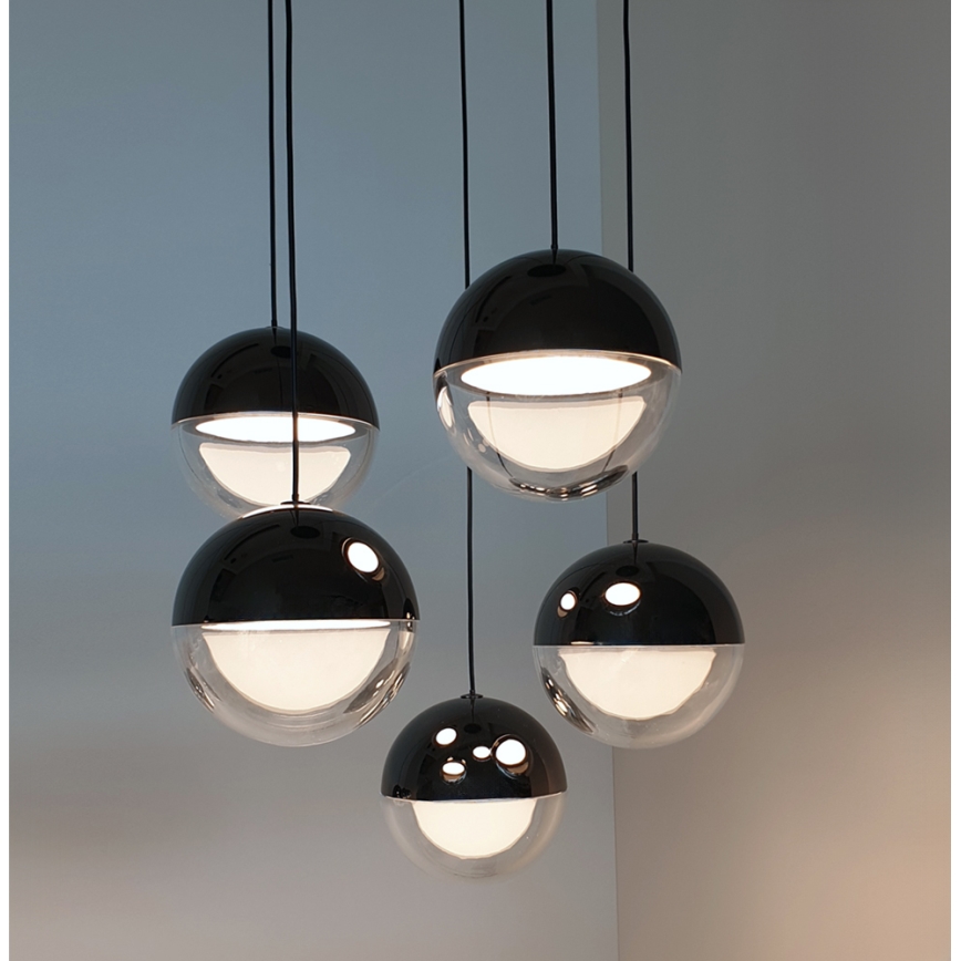 Lampadario LED a sospensione con cavo ZIREA LED/30W/230V nero