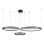 Lampadario LED a sospensione con filo 3xLED/19W/230V 3000K nero