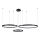 Lampadario LED a sospensione con filo 3xLED/19W/230V 4000K nero