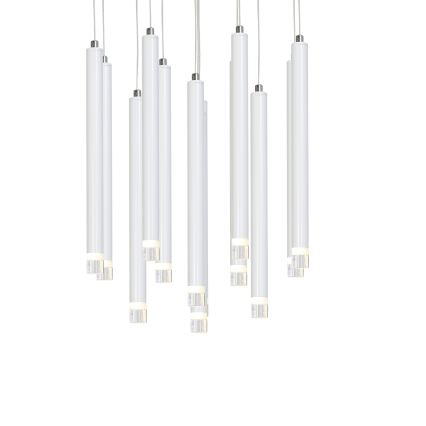 Lampadario LED a sospensione con filo ALBA 12xLED/1W/230V bianco